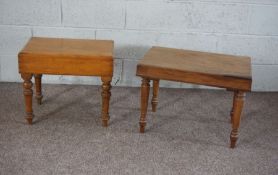 Two commode stools, 19th century (both liners missing)