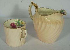 Two boxes of assorted ceramics, including a blue and white bowl, Belleek bowl, Victorian tea wares