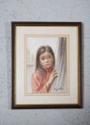 Five small Chinese watercolour portraits of figures in Hong Kong, signed Ping Chem; together with