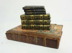 A quantity of assorted classical books, including a fine set of quarter calf bound bindings of