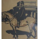 Sir William Nicholson (1872 - 1949), Horse Guard; and Mounted Policemen, two coloured woodcuts, 24cm