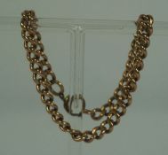 A 9 carat gold chain, 13g, 21cm long