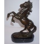 After Antoine-Louis Barye, French (1796-1875), 20th century edition Rearing Horse,  bronze with
