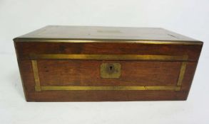 Five assorted boxes, including two 19th century writing slope boxes, an oak box and and two