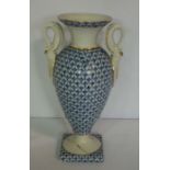 A group of assorted ceramics and decorative items, including a large floral Continental vase, six