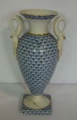 A group of assorted ceramics and decorative items, including a large floral Continental vase, six