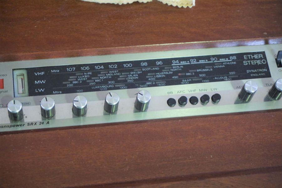 A mahogany veneered radiogram & record player, Garrard, circa 1970, 78cm high, 128cm wide - Image 7 of 8
