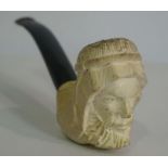 A collection of approximate 18 assorted smokers pipes, including a Meerchaum type pipe with head