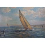 Fifteen assorted prints, including three after J.M.W. Turner and six small prints of yachts and