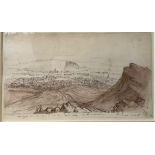 Alexander Nasmyth, Scottish, (1758-1840), Twilight…Edinburgh, monochrome, pen, pencil and wash,