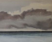 Bill Wright, British (1931-2016), Storm Cloud over Islay, watercolour, 42cm x 52cm; together with