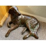 Neil Clifford, Canadian, 20th/21st Century), 'Jessie', a watchful retriever, bronze with brown