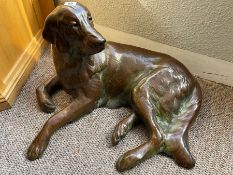 Neil Clifford, Canadian, 20th/21st Century), 'Jessie', a watchful retriever, bronze with brown