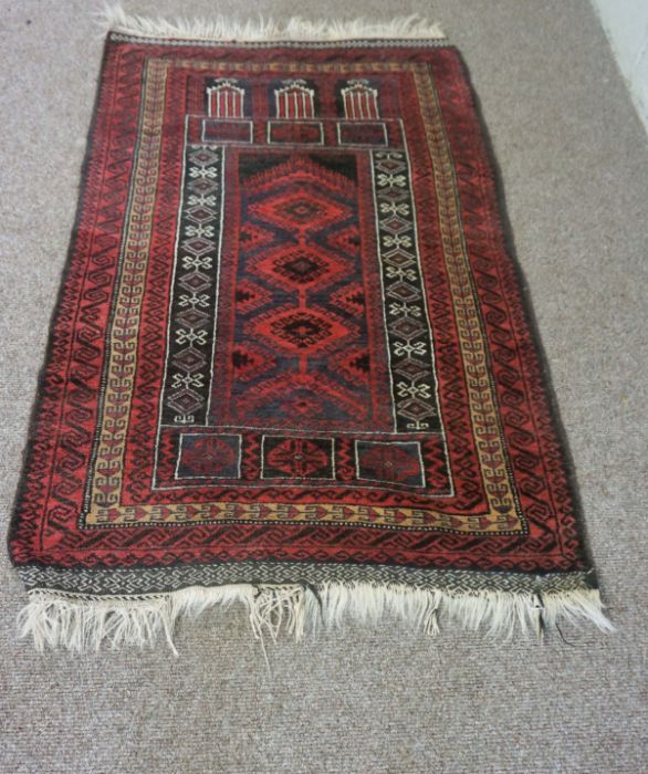 Three rugs, including a Caucasian wool runner, modern, 310cm x 84cm (3) - Image 10 of 11