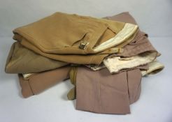 Seven assorted pairs of Ladies hunting breeches, including a Husky padded pair, and a pair by