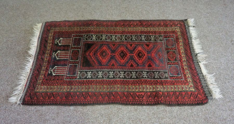 Three rugs, including a Caucasian wool runner, modern, 310cm x 84cm (3) - Image 8 of 11