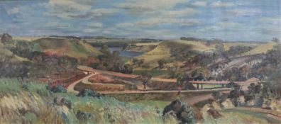Harald Vike, Australian/ Norwegian (1906-1987), Landscape, probably near Melbourne, Victoria, oil on