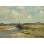 Joseph Morris Henderson, Scottish, RSA (1863-1936), August Landscape, oil on board, signed LR,