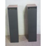 A pair of Meridian DSP5000 digital loudspeakers, in rosewood style cases, 92cm high; together with a