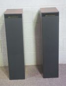 A pair of Meridian DSP5000 digital loudspeakers, in rosewood style cases, 92cm high; together with a
