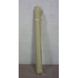 A roll of light green 'velvet' fabric, 144cm wide (might suit covering card tables etc)