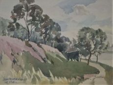 Harald Vike, Australian/ Norwegian (1906-1987), South Yarra, watercolour, signed LL: H Vike, 1941,