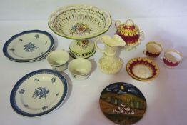 A quantity of assorted ceramics, including a part Wedgwood 'Springfield' dinner service, a fruit