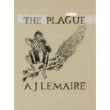 Angela Lemaire, Scottish Contemporary, "The Plague", A set of twelve wood cut and decorative prints,