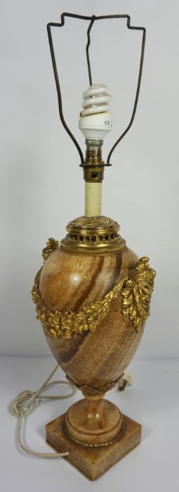 A pair of large Breccia marble and gilt brass vases, in the manner of Matthew Boulton, 19th century, - Image 5 of 16