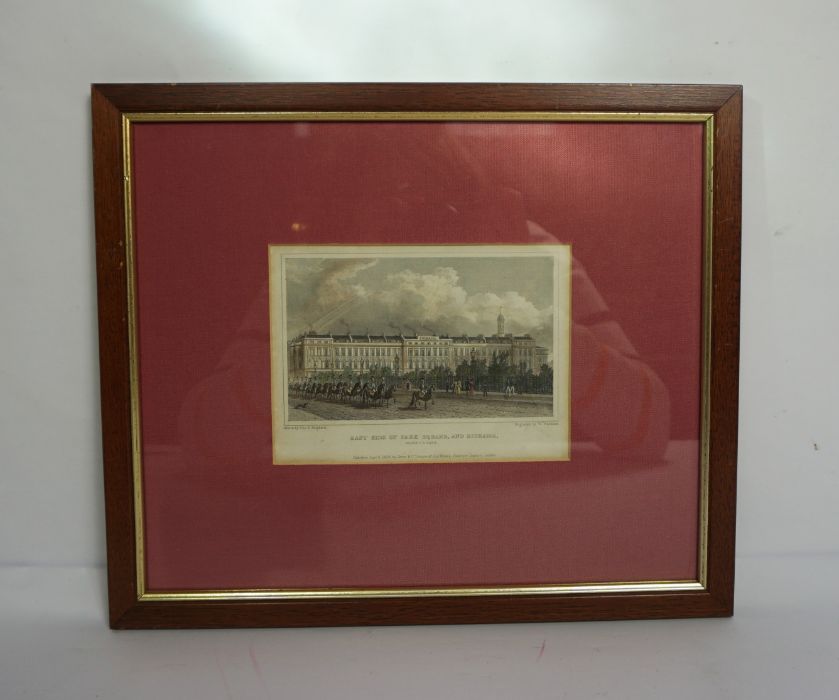 Four pictures, including a print of York Terrace, Regent's Park, and three similar (4) - Image 5 of 11