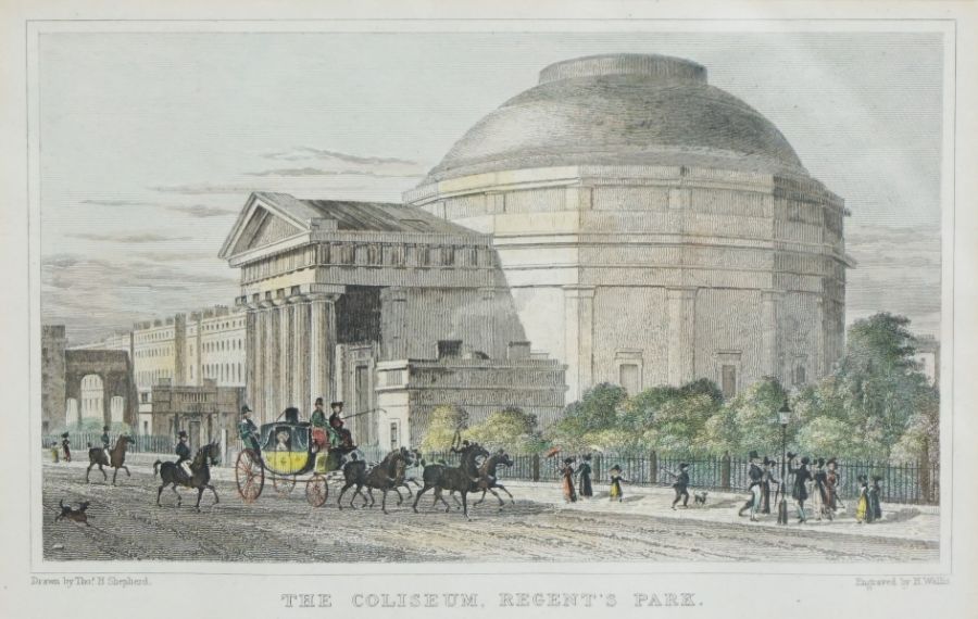 Four pictures, including a print of York Terrace, Regent's Park, and three similar (4) - Image 3 of 11