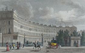 Four pictures, including a print of York Terrace, Regent's Park, and three similar (4)