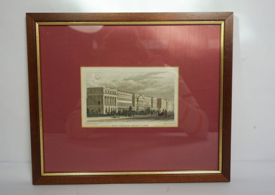 Four pictures, including a print of York Terrace, Regent's Park, and three similar (4) - Image 7 of 11