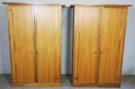 Two mahogany veneered cabinets, circa 2000, probably by Hands of Wycombe, manner of William Russell,