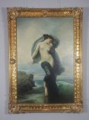 After Frederick Lord Leighton, Modern reproduction painted copy,  Siren,  oil on canvas, 90cm x 60cm