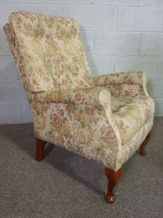 An upholstered armchair, with bentwood beech framed arms, and five other chairs (6) - Image 7 of 14