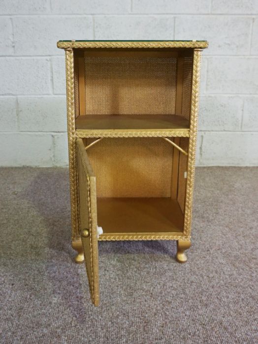 Four small occasional tables including a nest of tables and a gold painted bedside cabinet (5) - Image 2 of 11