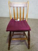 A group of chairs, including four vintage Bergere armchairs, and assorted kitchen chairs (10)