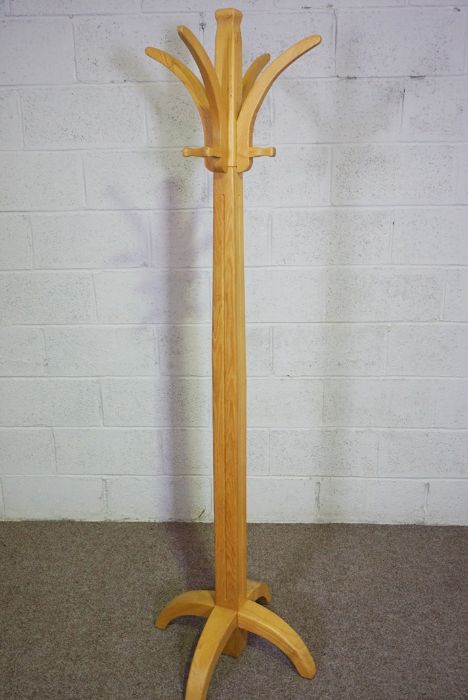 A modern ash framed hat stand, 190cm high