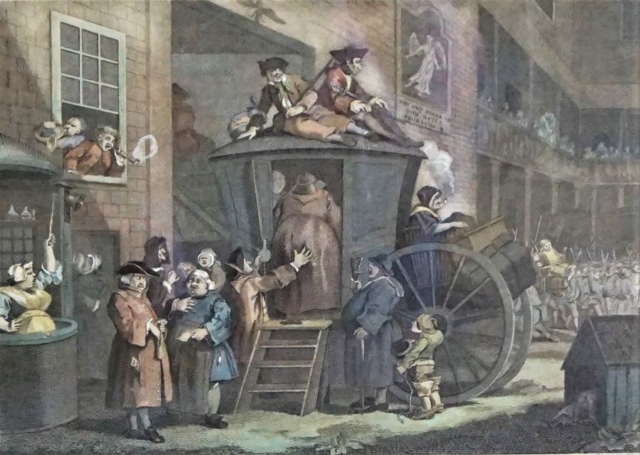 After William Hogarth, British (1697-1794),  ‘The Polling’ one plate from ‘The Election Series’, - Image 16 of 21