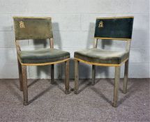 Royal Interest: A pair of Queen Elizabeth II Coronation chairs, the property of a Viscount and