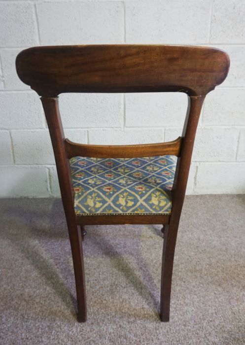 A Victorian mahogany bar backed dining chair, together with two foot stools and a mahogany - Image 6 of 9