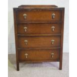 Two Edwardian dressing chests; together with a vintage chest of drawers (3)