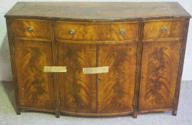 A George III reproduction sideboard, 84cm high, 132cm wide