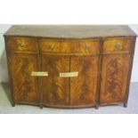 A George III reproduction sideboard, 84cm high, 132cm wide