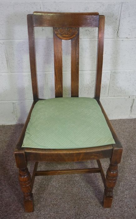 An upholstered armchair, with bentwood beech framed arms, and five other chairs (6) - Image 5 of 14