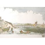Salmon Fishing, Berwick upon Tweed, a coloured engraving; together with The Eyemouth Lifeboat, by