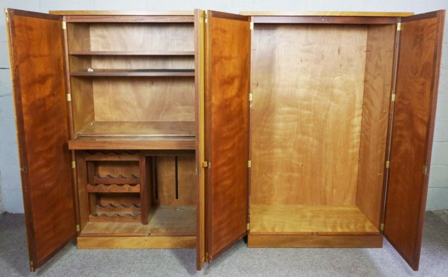 Two mahogany veneered cabinets, circa 2000, probably by Hands of Wycombe, manner of William Russell, - Image 2 of 2