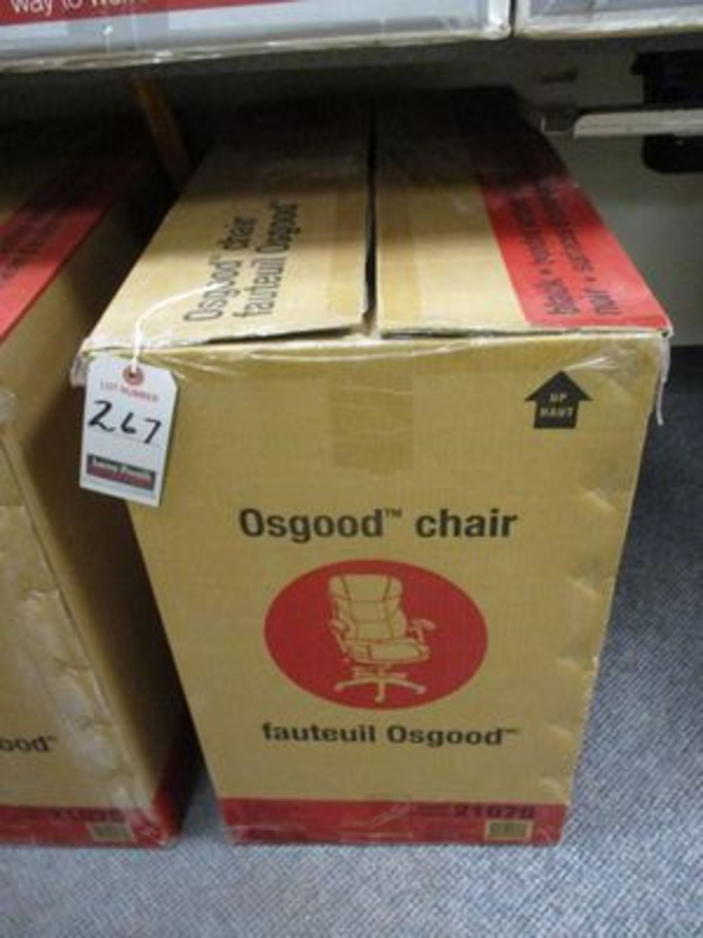 OSGOOD LEATHER EXEC. CHAIR (NEW)