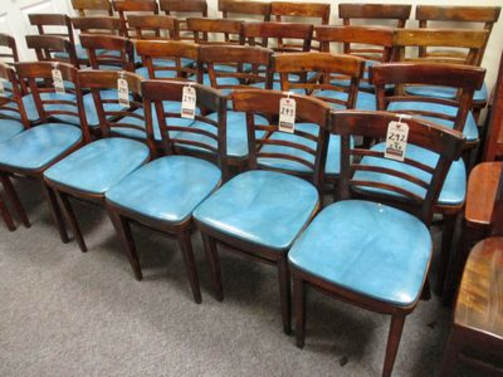 UPH. & WOOD SIDE CHAIRS